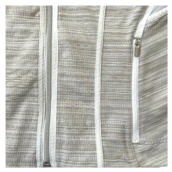 Athleta Elation Powervita Full Zip Jacket Grey Ivory Yoga S - Picture 6 of 9